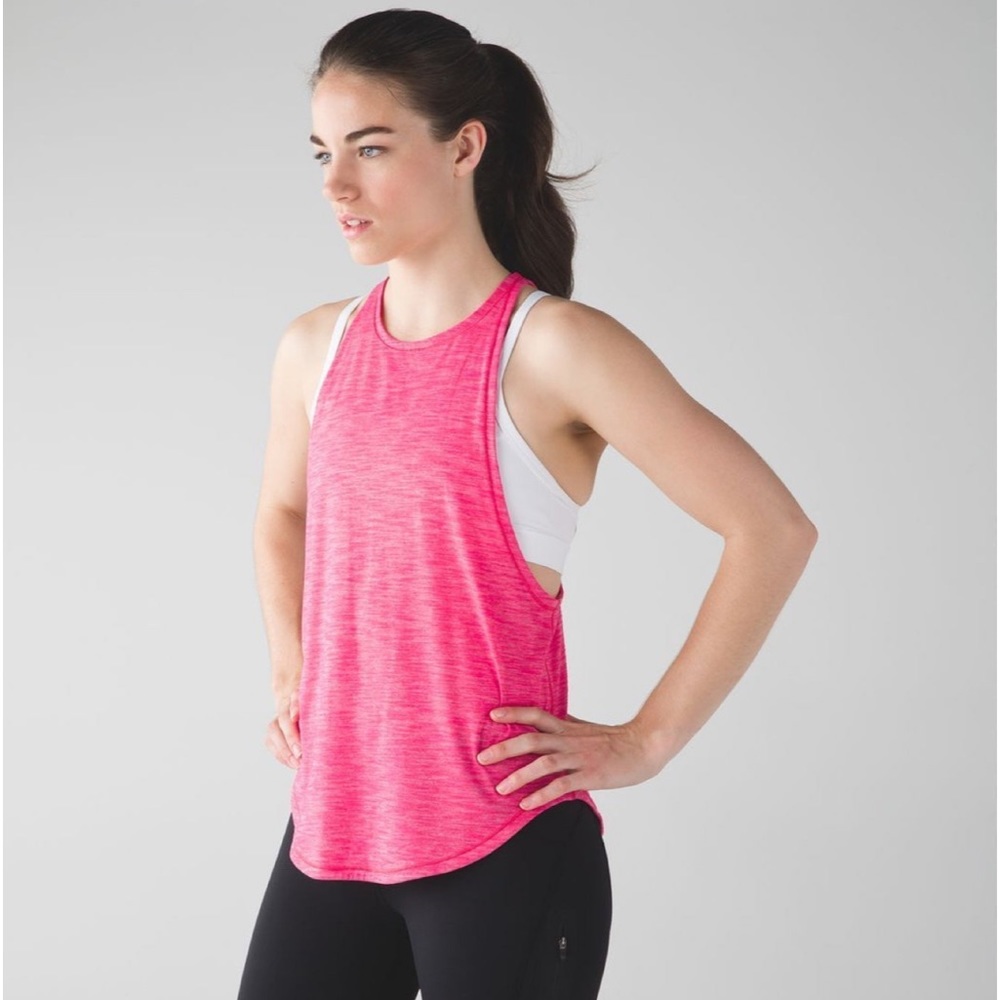 Lululemon Athletica Sweat Date Tank Size 2 - Heathered Boom Juice
